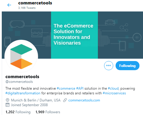 Commercetools via Twitter